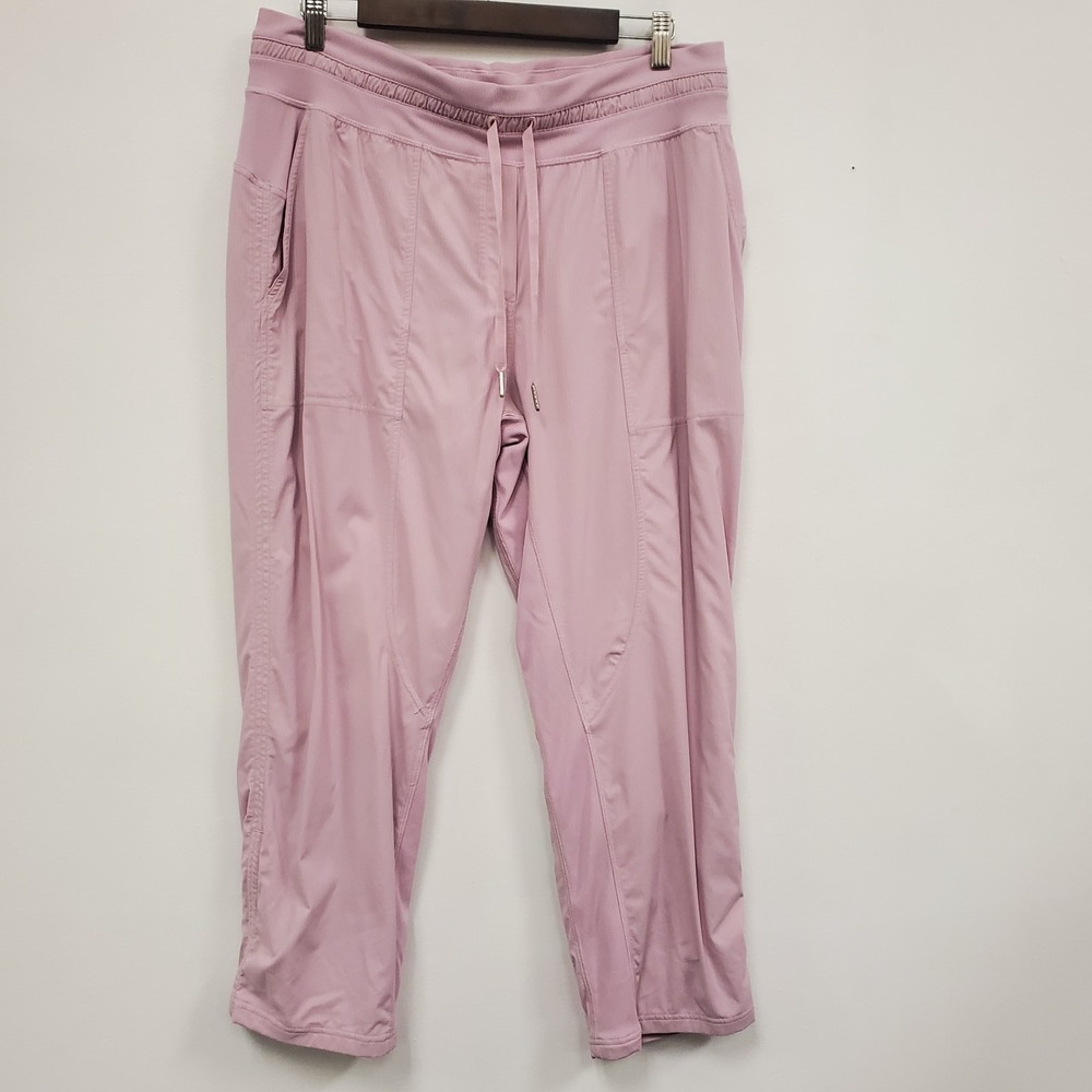 Lululemon Womens Pull On Drawstring Dance Studio Pants Size‎ 12 Pink Athletic